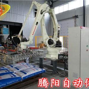 騰陽(yáng)碼垛機(jī)器人編織袋碼垛省時(shí)省力